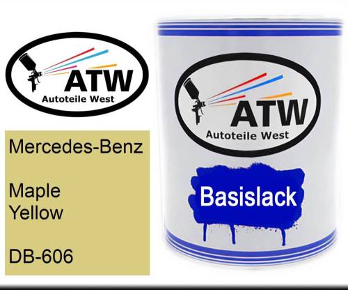 Mercedes-Benz, Maple Yellow, DB-606: 1L Lackdose, von ATW Autoteile West.